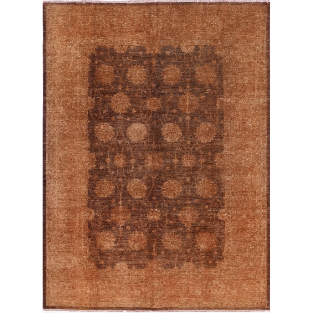 Hand Knotted Brown Large Area Rug for Living Room | 100% Wool Hand Knotted Brown Large Area Rug for Living Room | 100% Wool