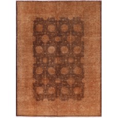 Hand Knotted Brown Large Area Rug for Living Room | 100% Wool