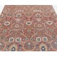 Hand Knotted Red, Navy Blue, Beige Wool Area Rug | Turkish Floral Design Carpet Hand Knotted Red, Navy Blue, Beige Wool Area Rug | Turkish Floral Design Carpet