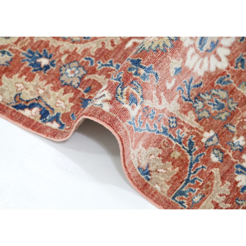 Hand Knotted Red, Navy Blue, Beige Wool Area Rug | Turkish Floral Design Carpet Hand Knotted Red, Navy Blue, Beige Wool Area Rug | Turkish Floral Design Carpet