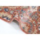 Hand Knotted Red, Navy Blue, Beige Wool Area Rug | Turkish Floral Design Carpet Hand Knotted Red, Navy Blue, Beige Wool Area Rug | Turkish Floral Design Carpet
