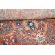 Hand Knotted Red, Navy Blue, Beige Wool Area Rug | Turkish Floral Design Carpet Hand Knotted Red, Navy Blue, Beige Wool Area Rug | Turkish Floral Design Carpet