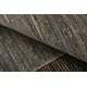 Hand Knotted Brown, Gray Wool Runner Rug | Modern Minimalist Hallway Rug