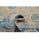Hand Knotted Floral Rug, Beige and Light Blue Wool Area Rug, Oushak style Carpet Hand Knotted Floral Rug, Beige and Light Blue Wool Area Rug, Oushak style Carpet