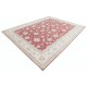 Hand Knotted Floral Turkish Area Rug with Red Field and Ivory Border | Wool Carpet for Home Decor Hand Knotted Floral Turkish Area Rug with Red Field and Ivory Border | Wool Carpet for Home Decor