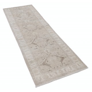 Floral Hallway Runner | Kitchen Runner Rug | Handknotted Corridor Rug | Beige Stair Rug | 100% Wool