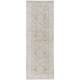 Floral Hallway Runner | Kitchen Runner Rug | Handknotted Corridor Rug | Beige Stair Rug | 100% Wool