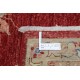 Hand Knotted Floral Area Rug with Red Field and Ivory Border | Turkish Oushak Wool Carpet Hand Knotted Floral Area Rug with Red Field and Ivory Border | Turkish Oushak Wool Carpet