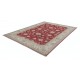Hand Knotted Red and Beige Wool Area Rug | Turkish Floral Patterned Rug Hand Knotted Red and Beige Wool Area Rug | Turkish Floral Patterned Rug