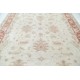 Hand Knotted Floral Patterned Large Area Rug with Ivory Field and Red Border | Wool Carpet for Home Decor Hand Knotted Floral Patterned Large Area Rug with Ivory Field and Red Border | Wool Carpet for Home Decor
