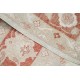 Hand Knotted Floral Patterned Large Area Rug with Ivory Field and Red Border | Wool Carpet for Home Decor Hand Knotted Floral Patterned Large Area Rug with Ivory Field and Red Border | Wool Carpet for Home Decor