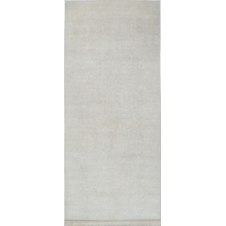 Hand Knotted Turkish Area Rug for Home Decor | Traditional Beige Wool Carpet