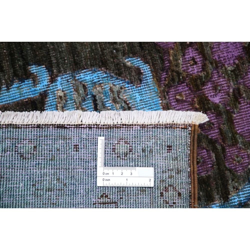 Hand Knotted Gray, Light Blue and Lavender Wool Area Rug | Turkish Floral Vase Design Carpet Hand Knotted Gray, Light Blue and Lavender Wool Area Rug | Turkish Floral Vase Design Carpet