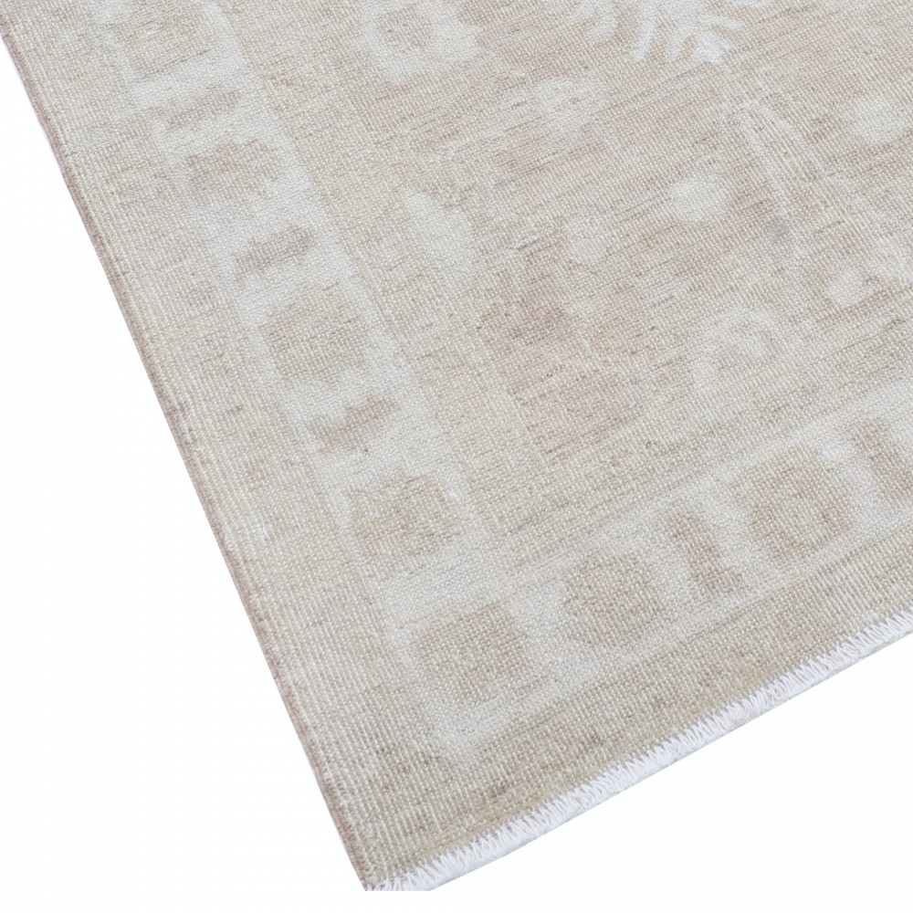 Hand Knotted Beige Accent Rug for Kitchen and Entryway | Traditional Bedside Rug | Woolen Floor Covering Hand Knotted Beige Accent Rug for Kitchen and Entryway | Traditional Bedside Rug | Woolen Floor Covering