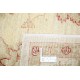 Hand Knotted Oushak Wool Rug | Beige Turkish Carpet with All-Over Floral Design
