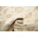 Hand Knotted Oushak Wool Rug | Beige Turkish Carpet with All-Over Floral Design