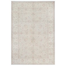Hand Knotted Large Area Rug for Living Room Decor | Beige Wool Carpet for Bedroom and Dining Room