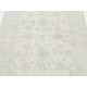 Hand Knotted Oushak Style Rug | Beige Turkish Accent Rug with All-Over Floral Design | 100% Wool Hand Knotted Oushak Style Rug | Beige Turkish Accent Rug with All-Over Floral Design | 100% Wool