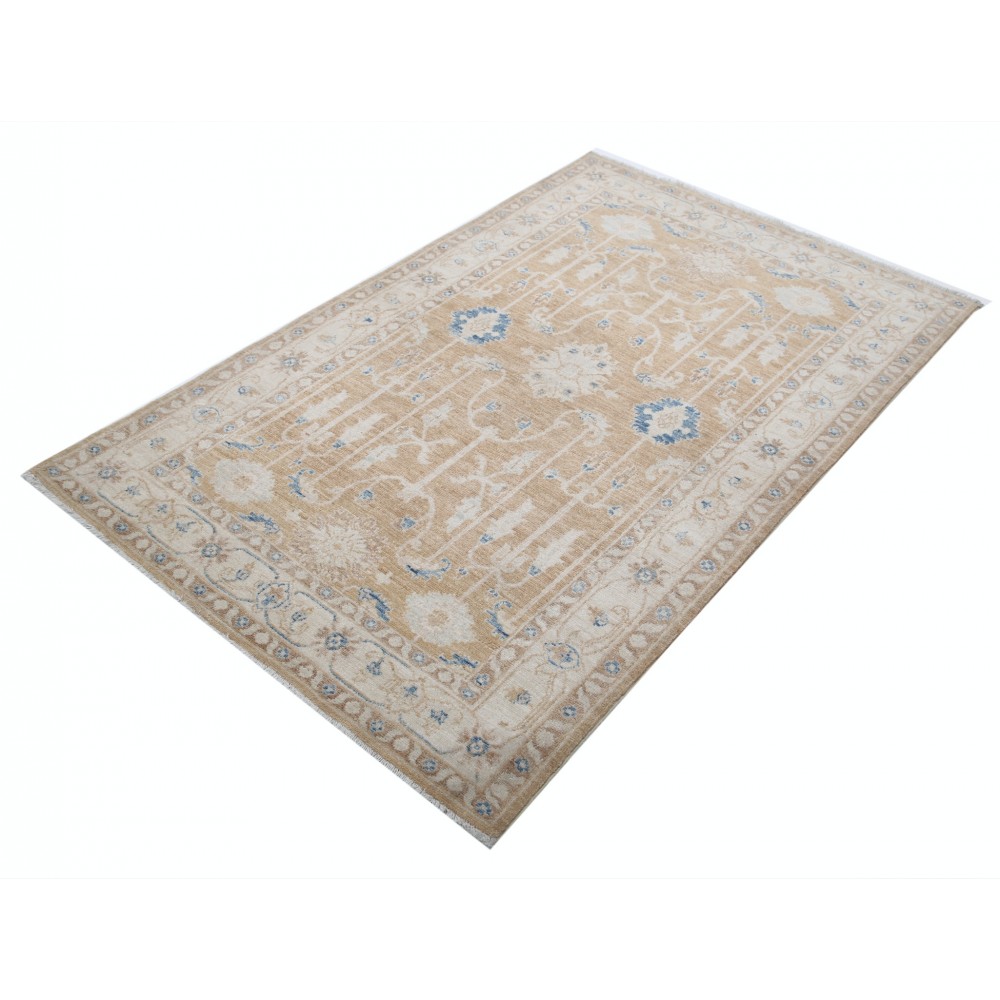 Hand Knotted Soft Red, Beige and Light Blue Wool Area Rug | Floral Pattern Small Rug Hand Knotted Soft Red, Beige and Light Blue Wool Area Rug | Floral Pattern Small Rug
