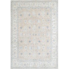 Hand Knotted Wool Large Area Rug for Living Room | Floral Pattern Carpet for Bedroom and Dining Room