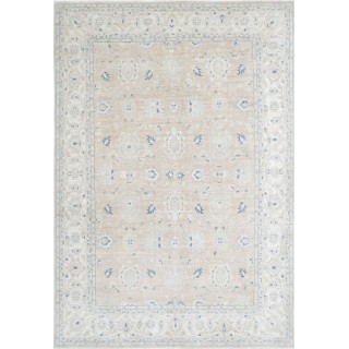 Hand Knotted Wool Large Area Rug for Living Room | Floral Pattern Carpet for Bedroom and Dining Room