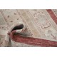Hand Knotted Beige, Red Wool Area Rug | Turkish Geometric Motif Accent Rug