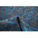 Hand Knotted Blue and Plum Wool Rug | Turkish Ornamental Geometric Design Accent Rug Hand Knotted Blue and Plum Wool Rug | Turkish Ornamental Geometric Design Accent Rug