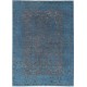 Hand Knotted Blue and Plum Wool Rug | Turkish Ornamental Geometric Design Accent Rug Hand Knotted Blue and Plum Wool Rug | Turkish Ornamental Geometric Design Accent Rug
