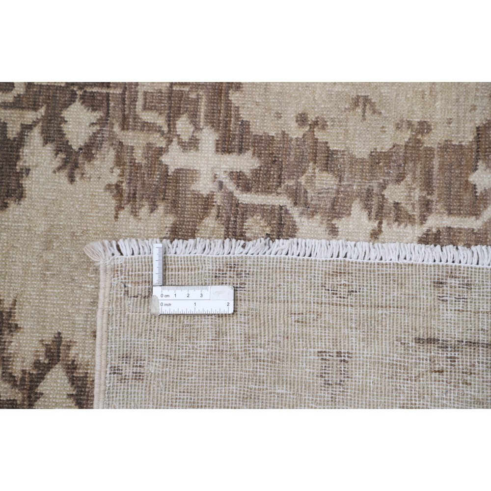 Hand Knotted Brown, Ivory Wool Area Rug | Traditional Floral Design Accent Rug Hand Knotted Brown, Ivory Wool Area Rug | Traditional Floral Design Accent Rug