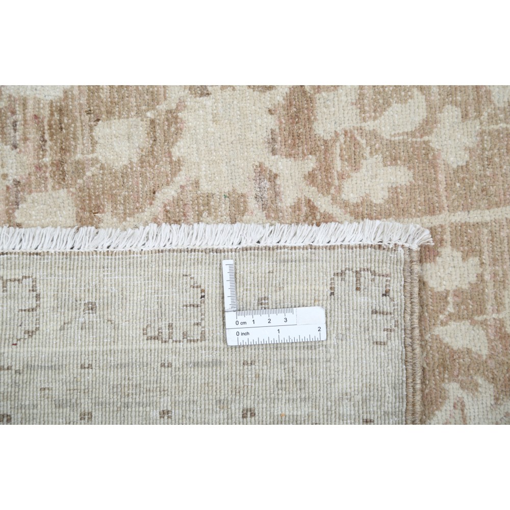 Handknotted Oushak Style Rug, Decorative Wool Area Rug, Floral Patterned Beige Carpet Handknotted Oushak Style Rug, Decorative Wool Area Rug, Floral Patterned Beige Carpet