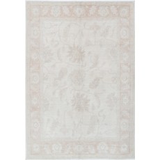 Hand Knotted Beige Area Rug for Dining Room and Bedroom | 100% Wool Rug for Living Room