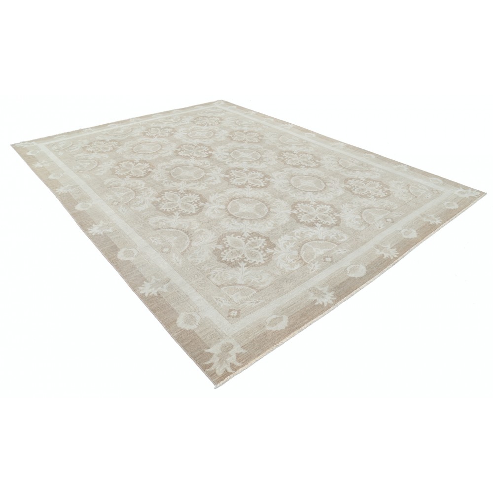 Hand Knotted Beige Area Rug Made of Wool | Trellis Design Carpet For Living Room Hand Knotted Beige Area Rug Made of Wool | Trellis Design Carpet For Living Room