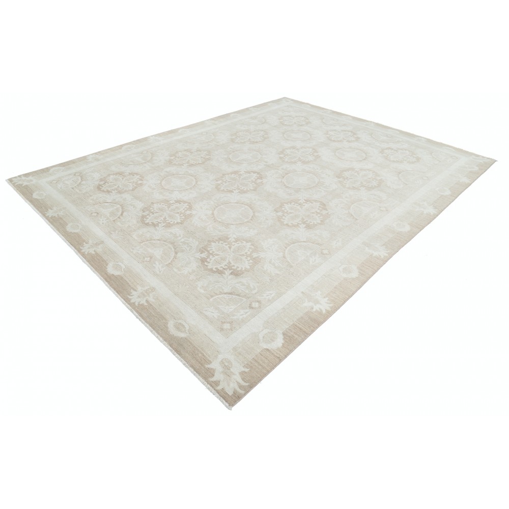 Hand Knotted Beige Area Rug Made of Wool | Trellis Design Carpet For Living Room Hand Knotted Beige Area Rug Made of Wool | Trellis Design Carpet For Living Room