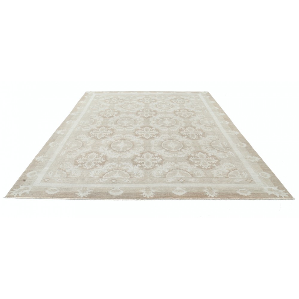 Hand Knotted Beige Area Rug Made of Wool | Trellis Design Carpet For Living Room Hand Knotted Beige Area Rug Made of Wool | Trellis Design Carpet For Living Room