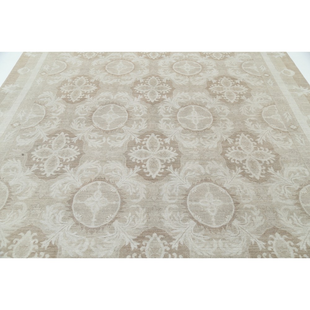 Hand Knotted Beige Area Rug Made of Wool | Trellis Design Carpet For Living Room Hand Knotted Beige Area Rug Made of Wool | Trellis Design Carpet For Living Room