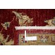 Hand Knotted Floral Area Rug with Red Field and Beige Border | Traditional Oushak Wool Carpet Hand Knotted Floral Area Rug with Red Field and Beige Border | Traditional Oushak Wool Carpet