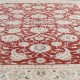 Hand Knotted Turkish Wool Large Area Rug with All-Over Floral Design | Red Oushak Carpet Hand Knotted Turkish Wool Large Area Rug with All-Over Floral Design | Red Oushak Carpet