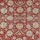 Hand Knotted Turkish Wool Large Area Rug with All-Over Floral Design | Red Oushak Carpet Hand Knotted Turkish Wool Large Area Rug with All-Over Floral Design | Red Oushak Carpet