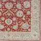 Hand Knotted Turkish Wool Large Area Rug with All-Over Floral Design | Red Oushak Carpet Hand Knotted Turkish Wool Large Area Rug with All-Over Floral Design | Red Oushak Carpet