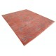 Hand Knotted Terracotta Red and Gray Wool Area Rug | Ornamental Abstract Carpet Hand Knotted Terracotta Red and Gray Wool Area Rug | Ornamental Abstract Carpet