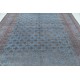 Hand Knotted Gray, Light Blue and Lavender Wool Area Rug | Turkish Trellis Geometric Design Carpet Hand Knotted Gray, Light Blue and Lavender Wool Area Rug | Turkish Trellis Geometric Design Carpet