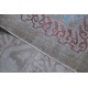 Hand Knotted Gray, Light Blue and Lavender Wool Area Rug | Turkish Trellis Geometric Design Carpet Hand Knotted Gray, Light Blue and Lavender Wool Area Rug | Turkish Trellis Geometric Design Carpet