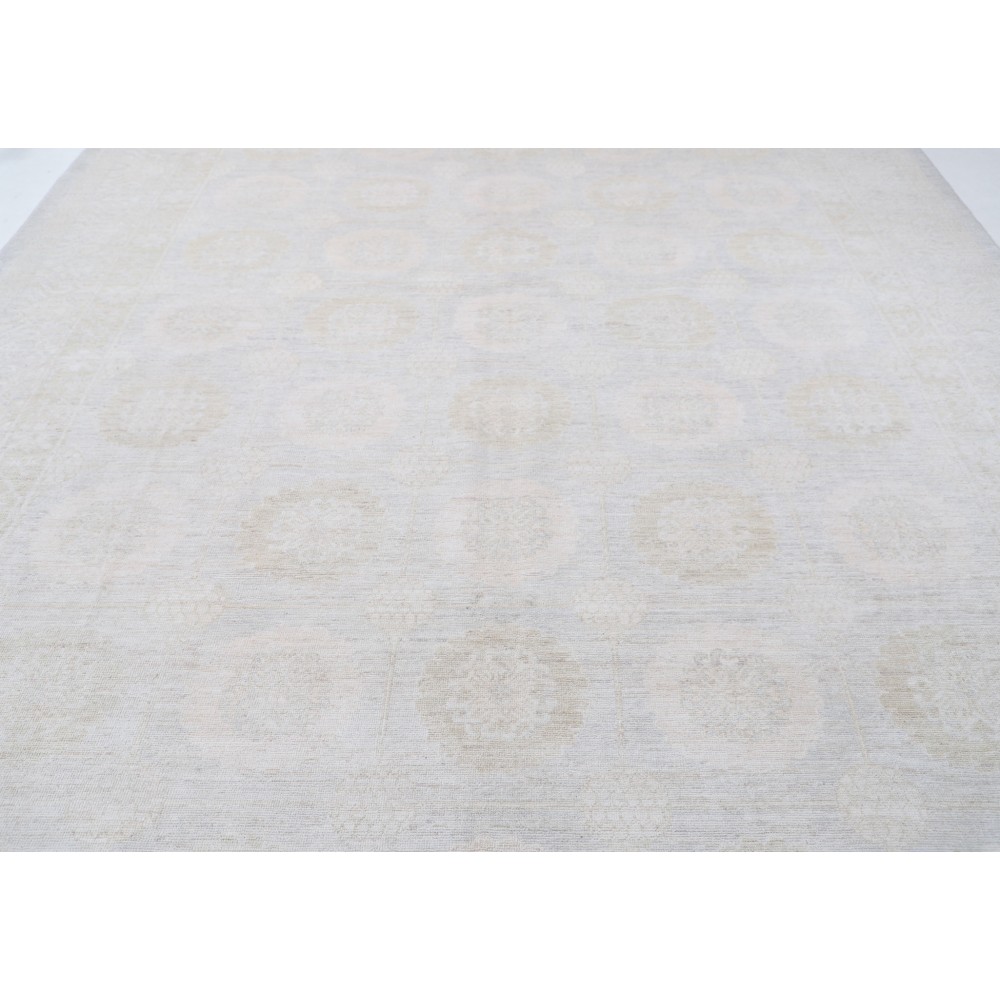 Neutral Oushak Style Large Rug, Hand Knotted Wool Area Rug, Beige Medallion Carpet Neutral Oushak Style Large Rug, Hand Knotted Wool Area Rug, Beige Medallion Carpet
