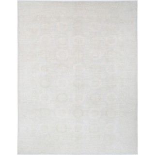 Neutral Oushak Style Large Rug, Hand Knotted Wool Area Rug, Beige Medallion Carpet