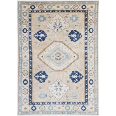 100% Natural Wool Hand Knotted Turkish Area Rug for Living Room, Dining Room and Bedroom Decor