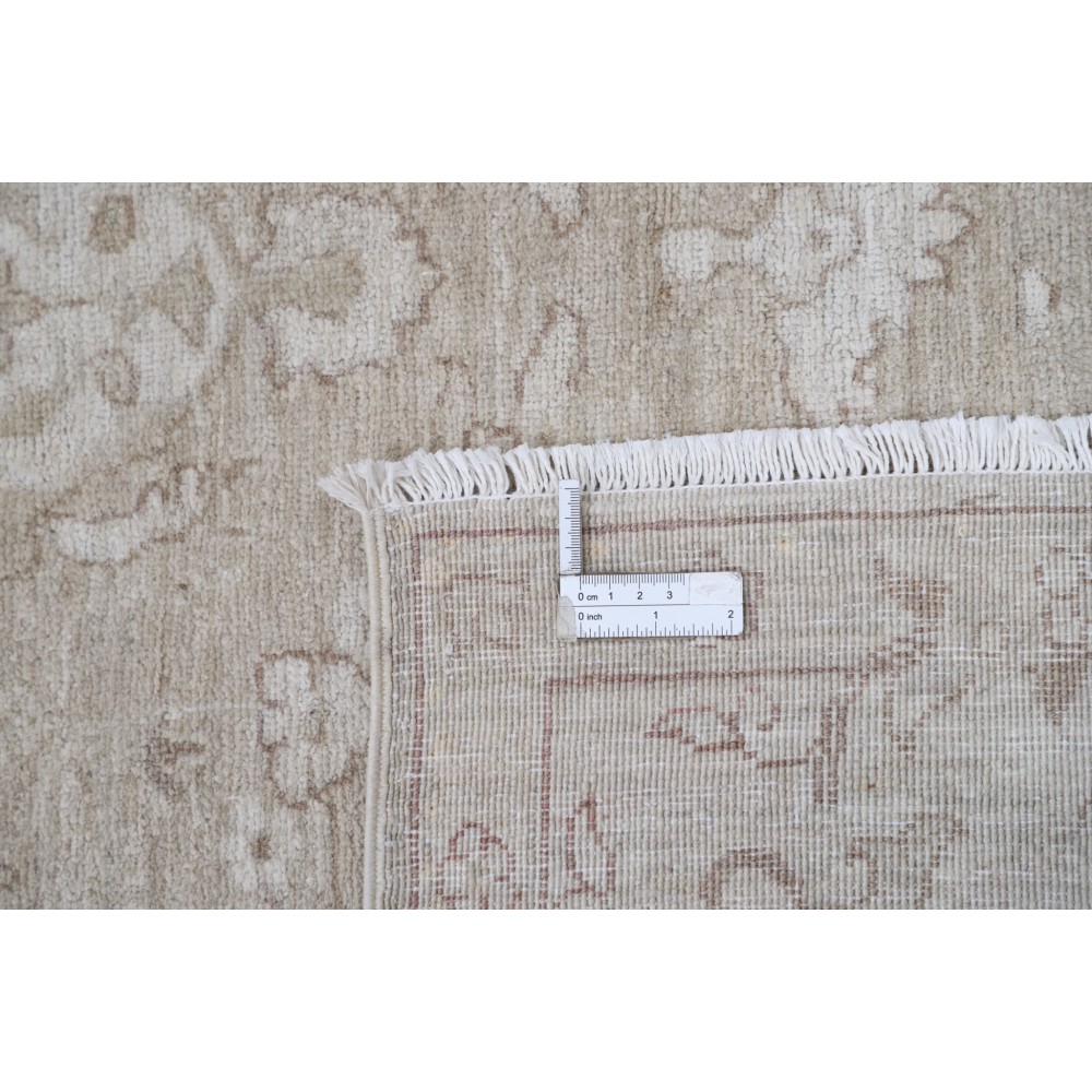 Hand Knotted Beige Turkish Area Rug with Floral Design for Home Decor | 100% Wool Hand Knotted Beige Turkish Area Rug with Floral Design for Home Decor | 100% Wool