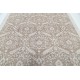 Hand Knotted Wool Area Rug, Taupe and Ivory Decorative Carpet with Repeating Medallion Pattern for Living Room Hand Knotted Wool Area Rug, Taupe and Ivory Decorative Carpet with Repeating Medallion Pattern for Living Room