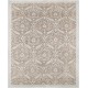 Hand Knotted Wool Area Rug, Taupe and Ivory Decorative Carpet with Repeating Medallion Pattern for Living Room Hand Knotted Wool Area Rug, Taupe and Ivory Decorative Carpet with Repeating Medallion Pattern for Living Room