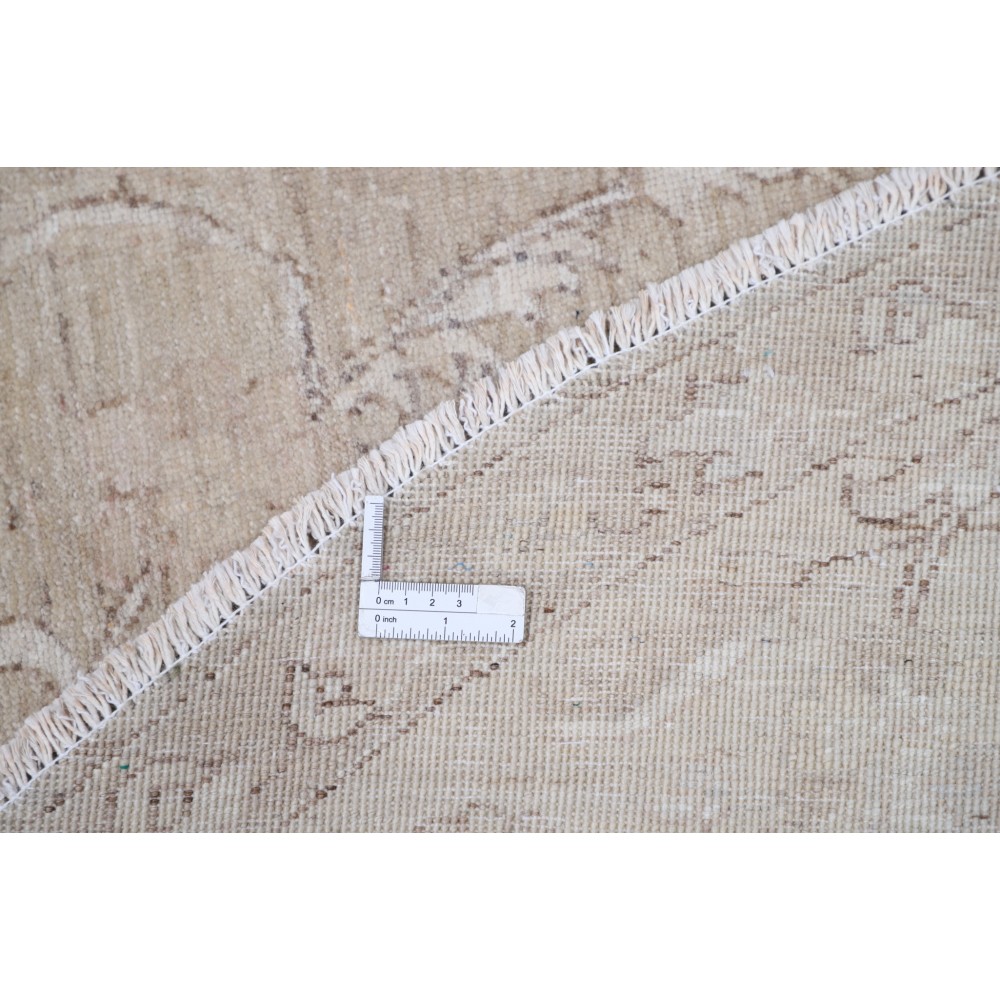 Round Hand Knotted Wool Area Rug | Floral Design Circle Carpet