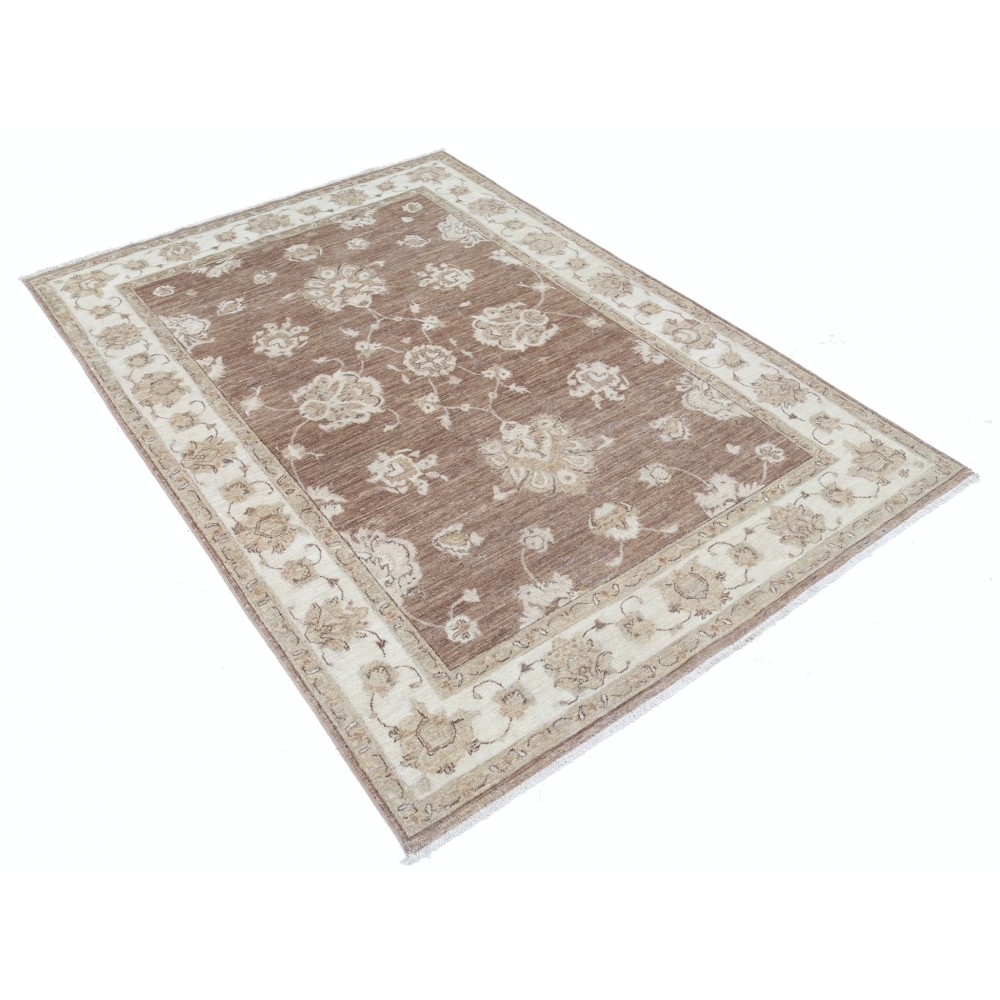 Hand Knotted Wool Area Rug for Bedroom | Floral Oushak Rug for Living Room Decor Hand Knotted Wool Area Rug for Bedroom | Floral Oushak Rug for Living Room Decor